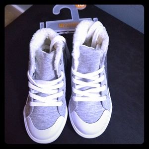 High top glitter sneakers sz 10